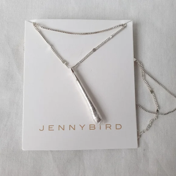 Silver Plating Jenny Bird Leanna Layered Drop Pendant Necklace - Picture 2 of 6